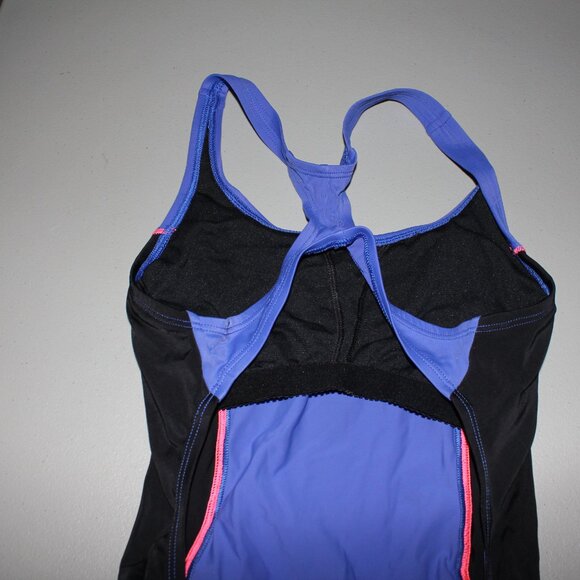 Blue & Black 1 Pcs Nike Swimsuit Size Small - Picture 5 of 9